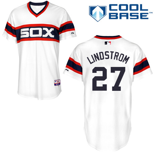 Matt Lindstrom #27 MLB Jersey-Chicago White Sox Men's Authentic Alternate Home Baseball Jersey